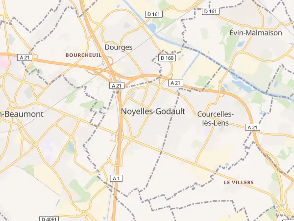 Plan de Noyelles-Godault