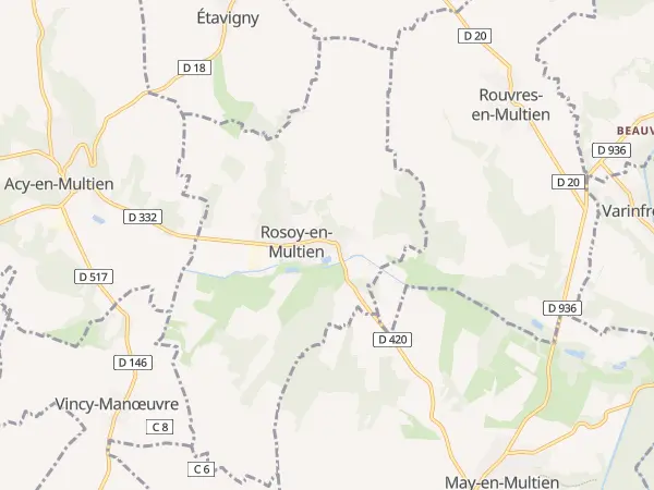 Plan de Rosoy-en-Multien