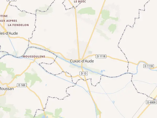 Plan de Cuxac-d’Aude