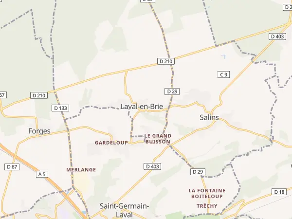 Plan de Laval-en-Brie