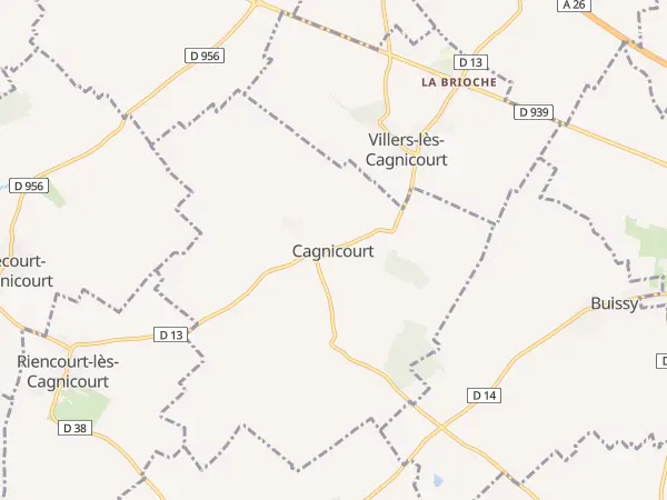 Plan de Cagnicourt