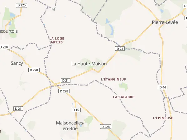 Plan de La Haute-Maison