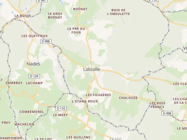Plan de Lalizolle