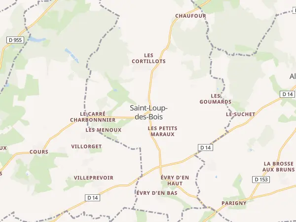 Plan de Saint-Loup-des-Bois