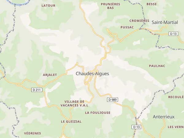 Plan de Chaudes-Aigues