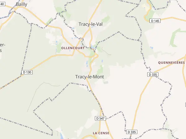 Plan de Tracy-le-Mont