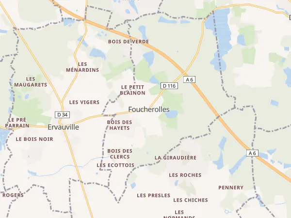 Plan de Foucherolles