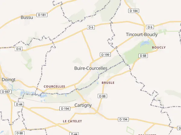 Plan de Buire-Courcelles