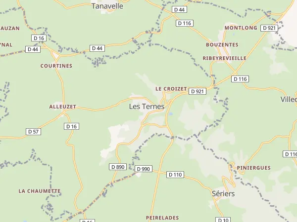 Plan des Ternes