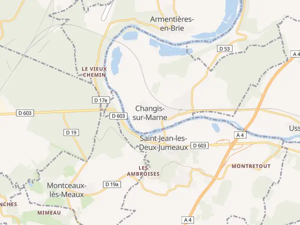 Plan de Changis-sur-Marne