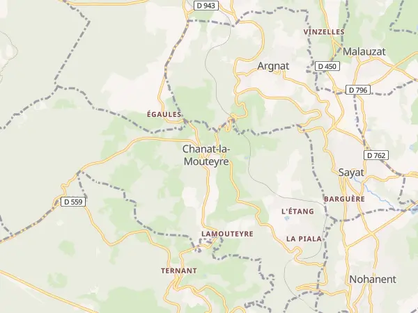 Plan de Chanat-la-Mouteyre