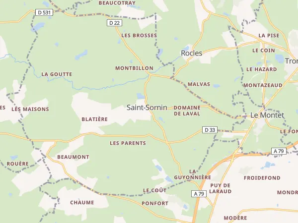 Plan de Saint-Sornin