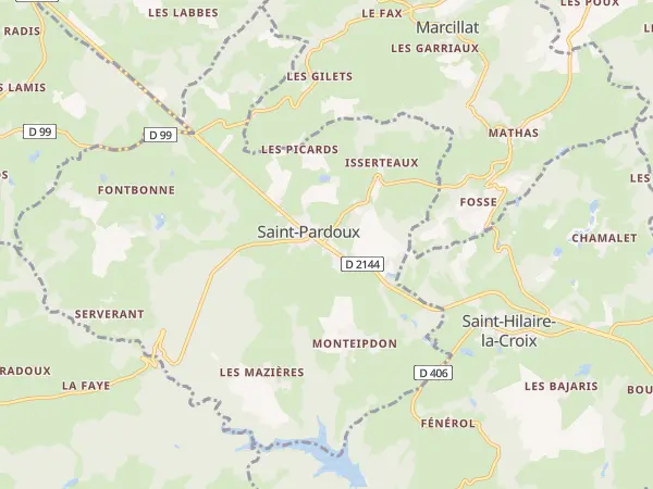 Plan de Saint-Pardoux