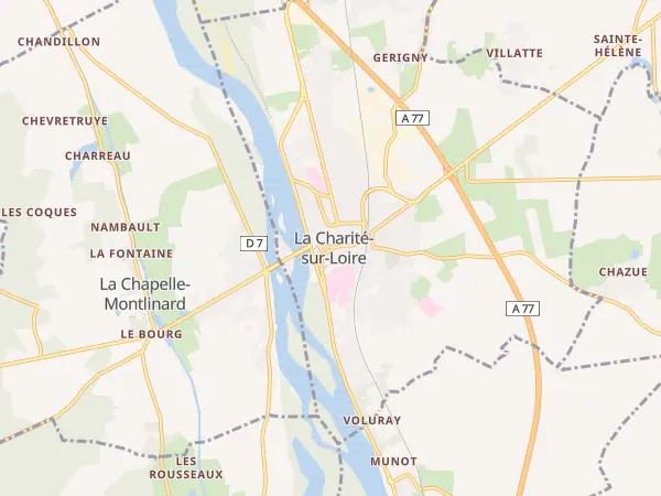Plan de La Charité-sur-Loire