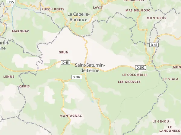 Plan de Saint-Saturnin-de-Lenne
