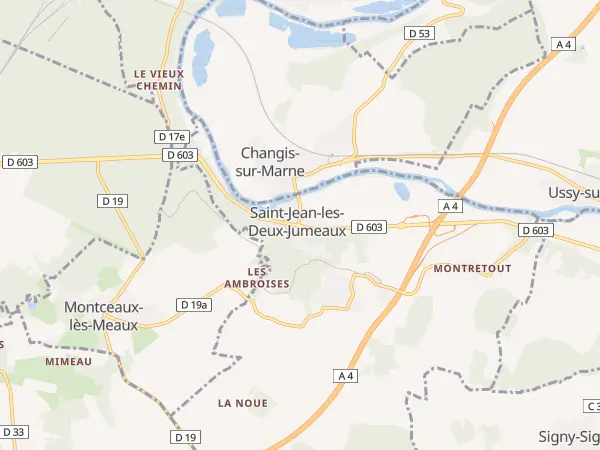 Plan de Saint-Jean-les-Deux-Jumeaux