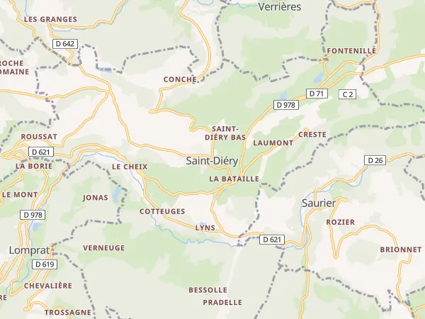 Plan de Saint-Diéry