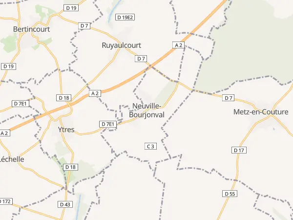 Plan de Neuville-Bourjonval