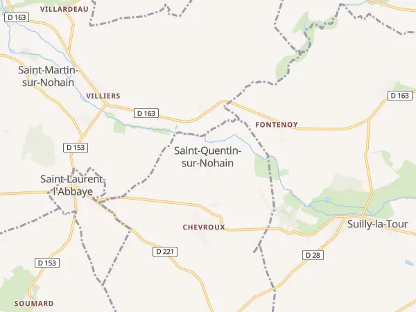 Plan de Saint-Quentin-sur-Nohain