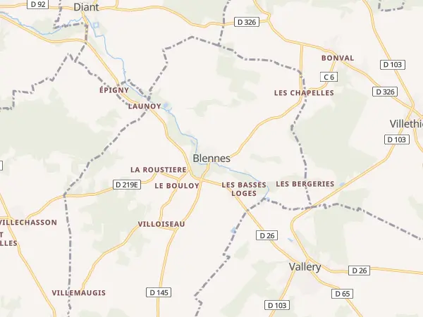 Plan de Blennes
