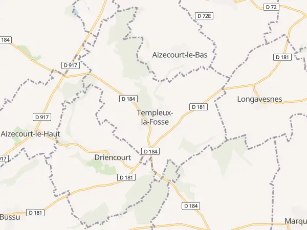Plan de Templeux-la-Fosse
