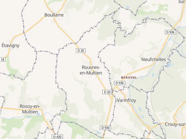 Plan de Rouvres-en-Multien
