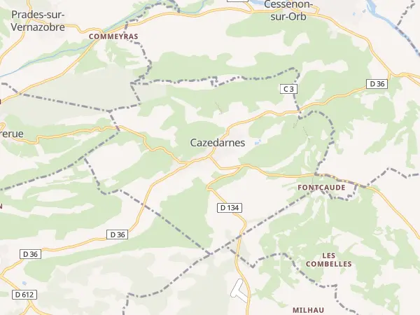 Plan de Cazedarnes