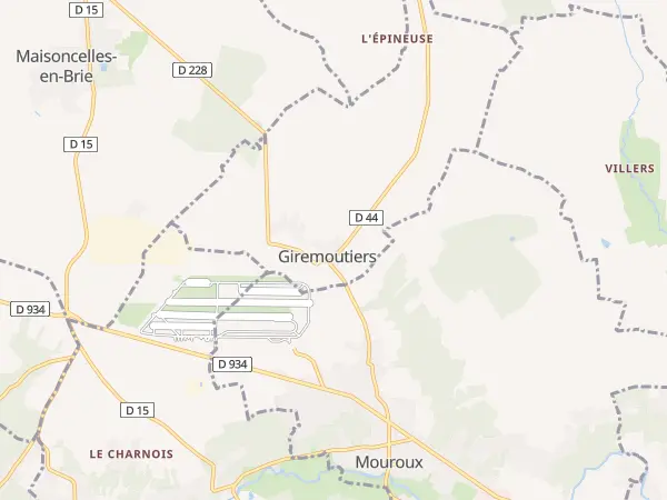 Plan de Giremoutiers