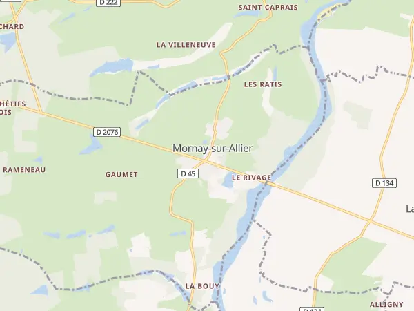 Plan de Mornay-sur-Allier