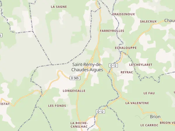 Plan de Saint-Rémy-de-Chaudes-Aigues