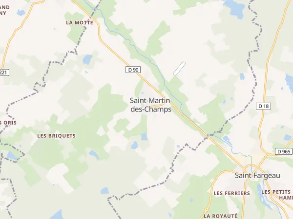 Plan de Saint-Martin-des-Champs