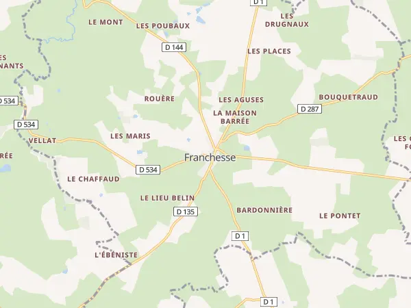 Plan de Franchesse
