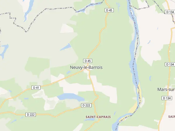 Plan de Neuvy-le-Barrois