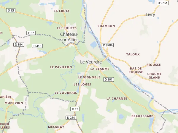 Plan du Veurdre