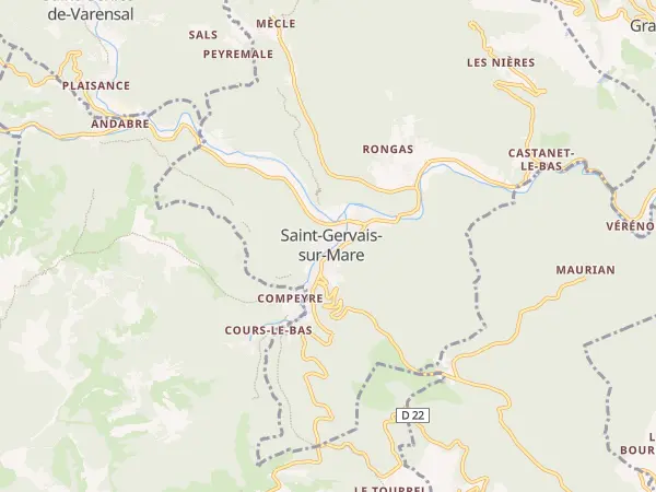 Plan de Saint-Gervais-sur-Mare
