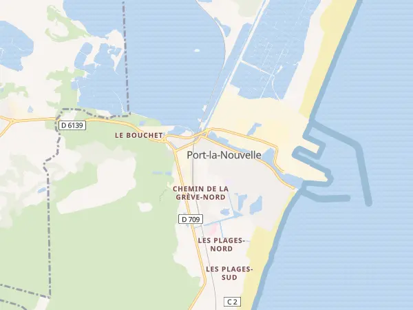 Plan de Port-la-Nouvelle