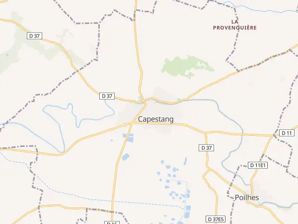Plan de Capestang