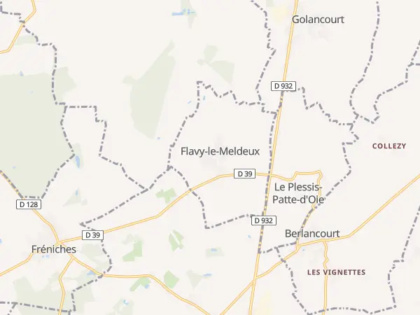 Plan de Flavy-le-Meldeux
