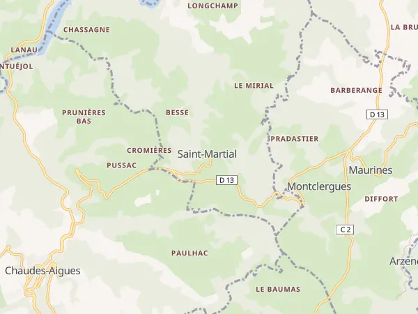 Plan de Saint-Martial