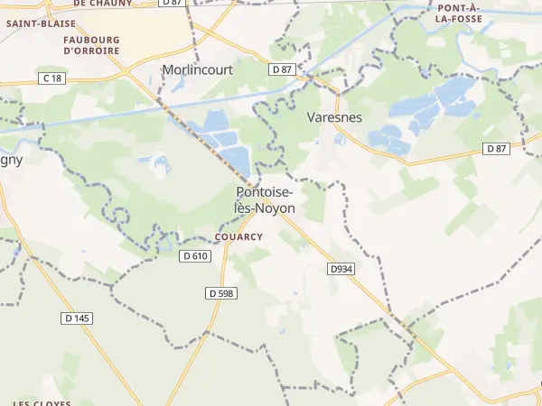 Plan de Pontoise-lès-Noyon