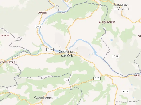 Plan de Cessenon-sur-Orb