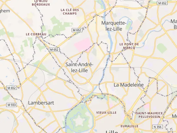 Plan de Saint-André-lez-Lille