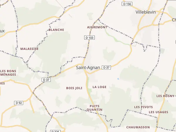 Plan de Saint-Agnan