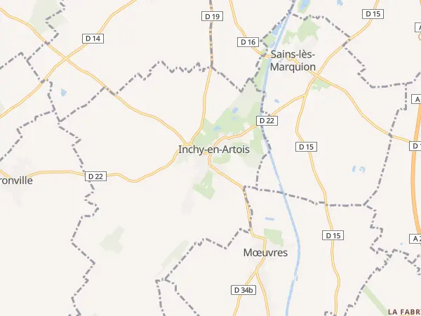 Plan de Inchy-en-Artois