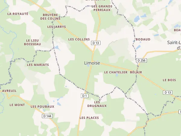Plan de Limoise