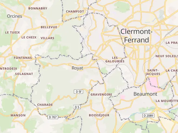 Plan de Royat