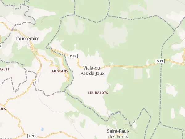 Plan de Viala-du-Pas-de-Jaux
