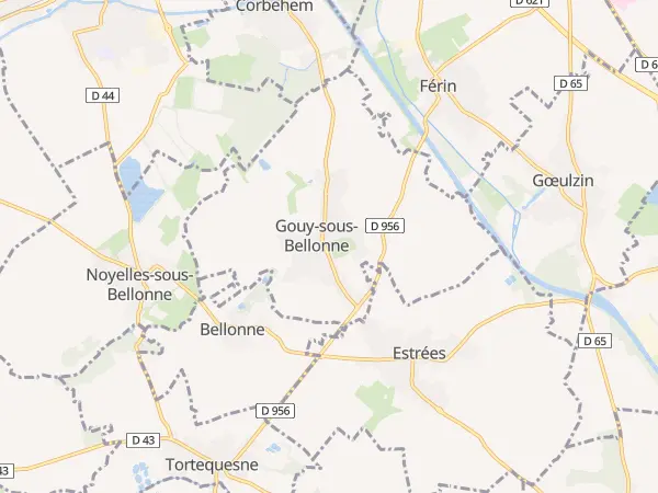 Plan de Gouy-sous-Bellonne