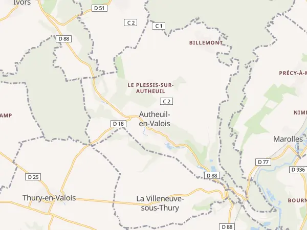 Plan de Autheuil-en-Valois