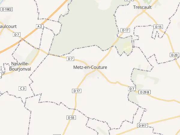 Plan de Metz-en-Couture
